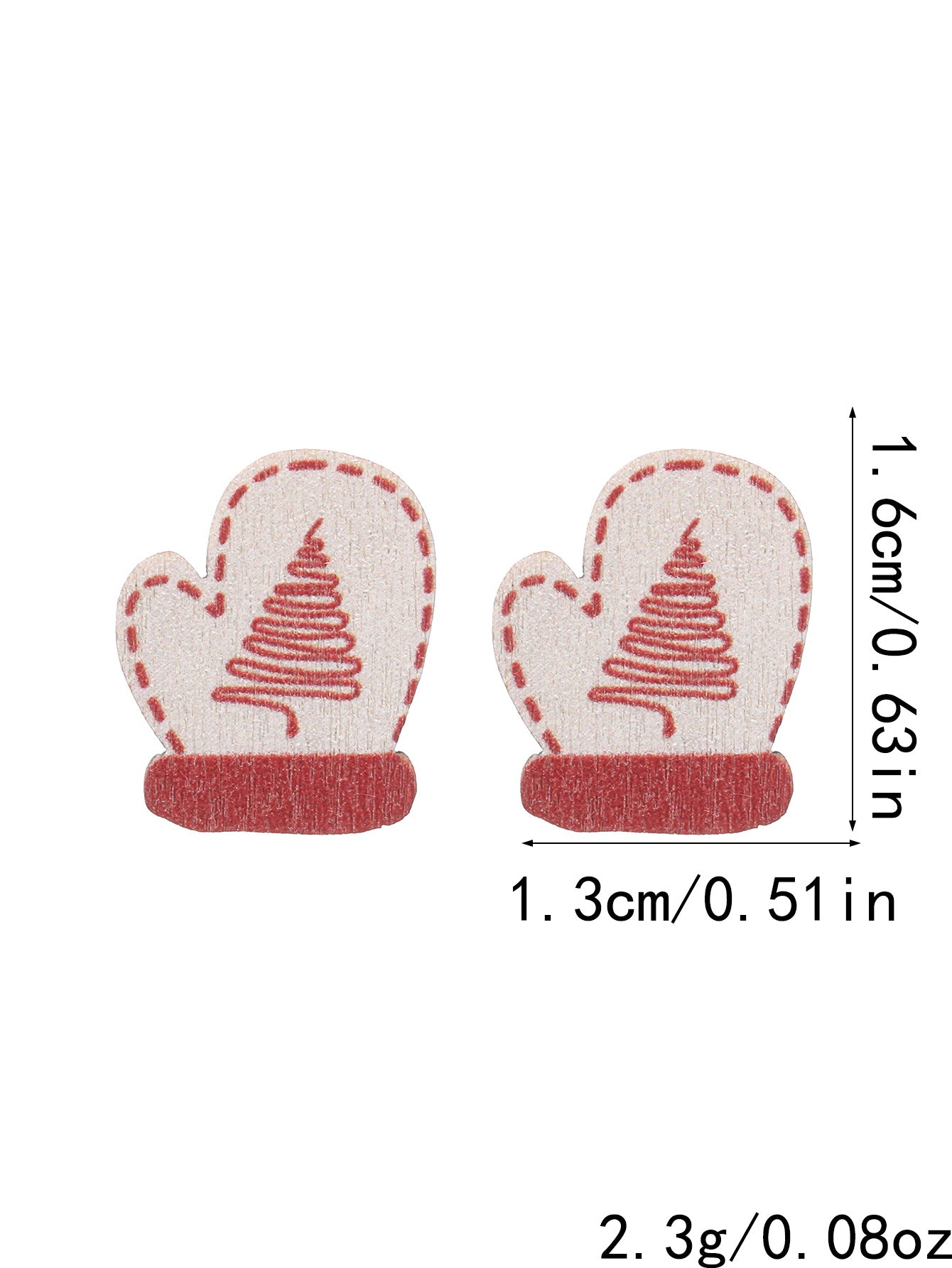 Wholesale Christmas Colorful Wood Earrings
